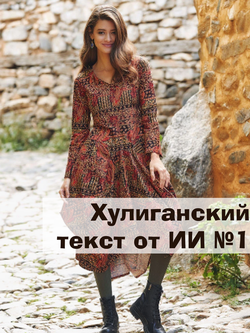 Первое хулиганское описание нашего платья от ИИ