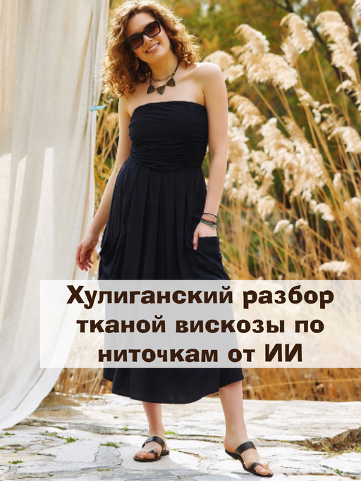 Хулиганский обзор тканой вискозы от ИИ 😁
